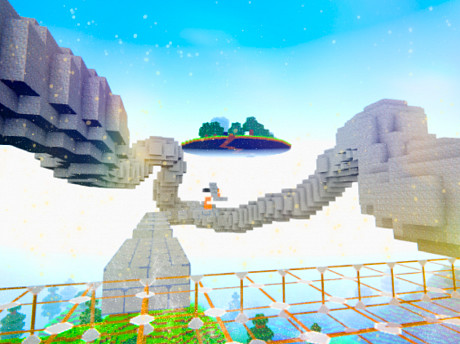 Blocky Parkour: Skyline Sprint gameplay preview